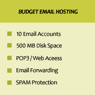 Budget email hosting