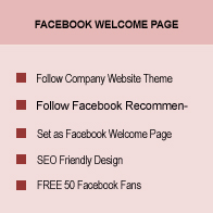Facebook welcome Page